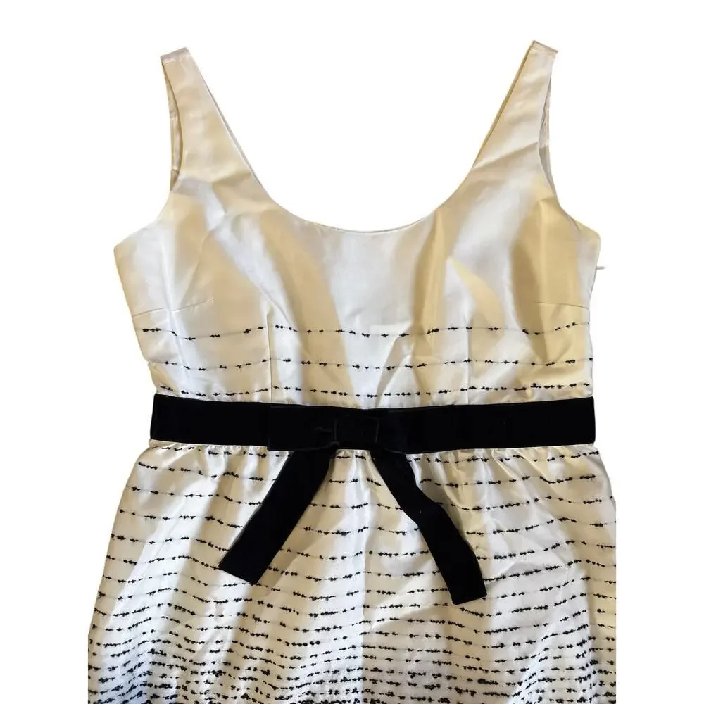 Women's Kate Spade New York Trish Be Dazzled Cream Black Dress Size 8